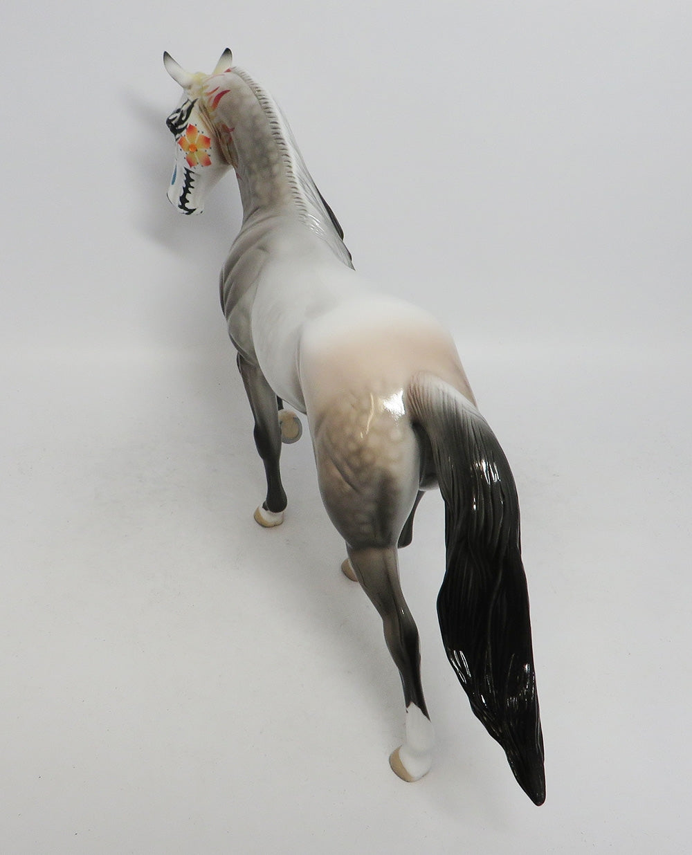 VALERIAN- OOAK ROSE GREY DAPPLE SUGAR SKULL W/ JEWELS TENNESEE WALKER BY DAWN QUICK MM 2018