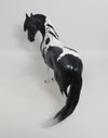 ELAINE ERMINE- LE-10- BLACK ANDALUSIAN MODEL HORSE CUSTOM BY AUDREY DIXON MM 18