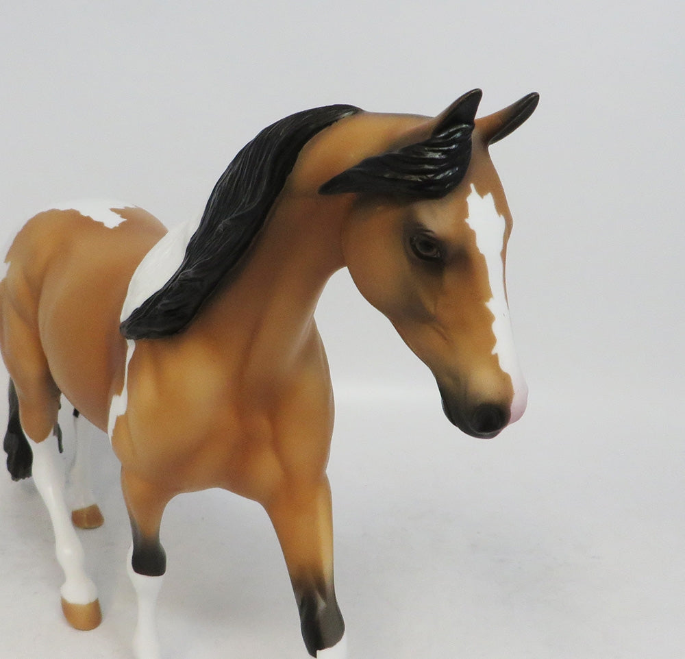 TANSLEY TOBIANO- LE-10- NC BUCKSKIN TOBIANO PONY MODEL MM 18
