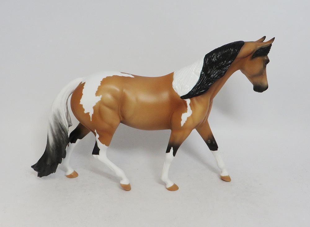 TANSLEY TOBIANO- LE-10- NC BUCKSKIN TOBIANO PONY MODEL MM 18