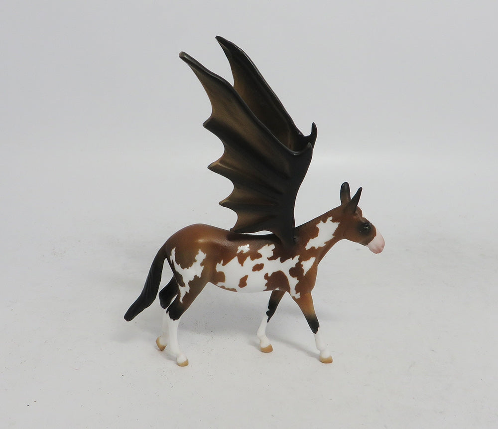 ALICE- OOAK BUCKSKIN PINTO MULE BAT CHIP MM 18