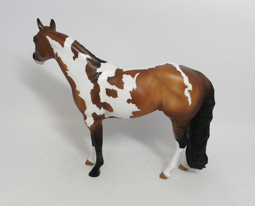COYOTES THUNDER- OOAK BUCKSKIN PINTO ISH MODEL HORSE BY AUDREY DIXON 10/18/18