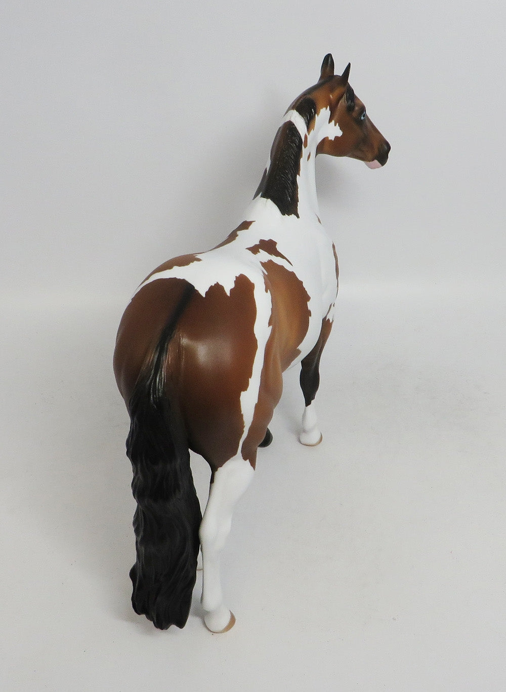 COYOTES THUNDER- OOAK BUCKSKIN PINTO ISH MODEL HORSE BY AUDREY DIXON 10/18/18