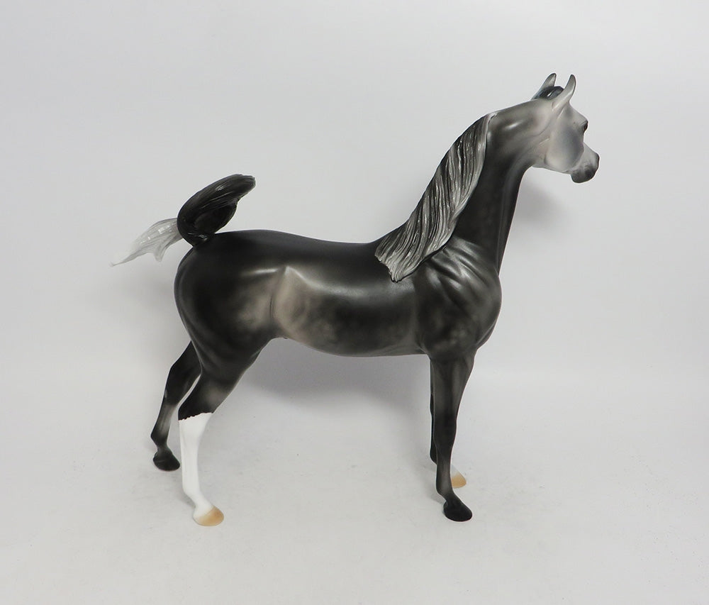 ECLIPSE- OOAK DARK GREY DAPPLE ARABIAN HORSE MODEL BY AUDREY DIXON 10/18/18