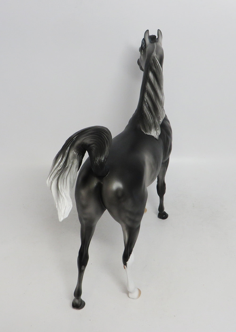 ECLIPSE- OOAK DARK GREY DAPPLE ARABIAN HORSE MODEL BY AUDREY DIXON 10/18/18