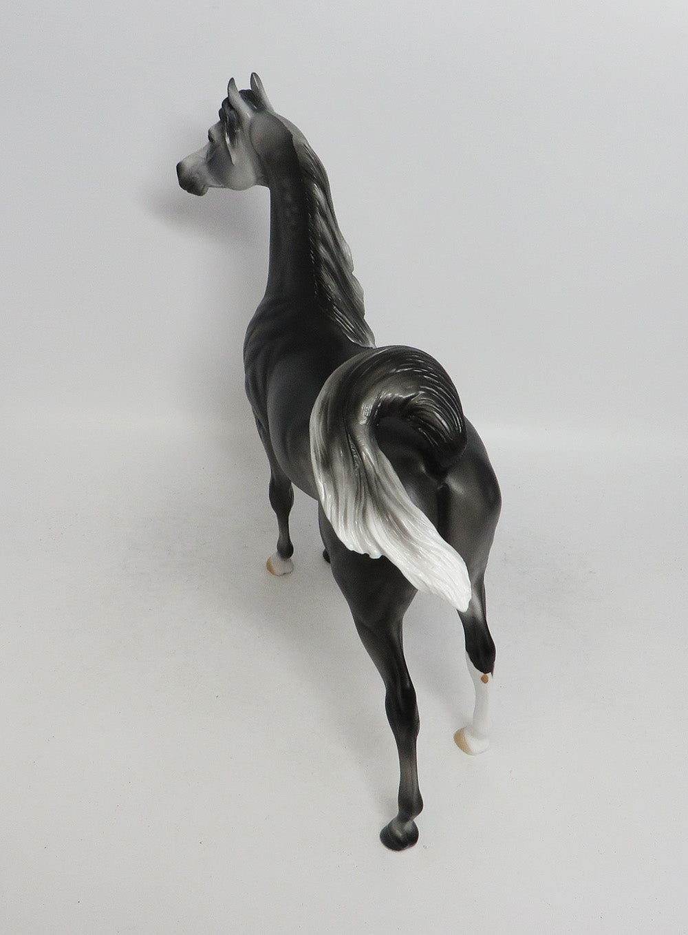 ECLIPSE- OOAK DARK GREY DAPPLE ARABIAN HORSE MODEL BY AUDREY DIXON 10/18/18