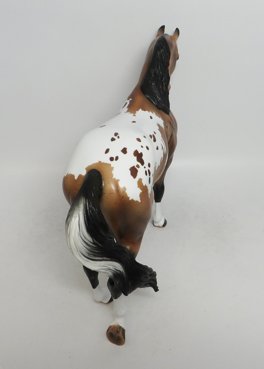 HARVEST MOON-OOAK BUCKSKIN APPALOOSA THOROUGHBRED MODEL HORSE MM 2018