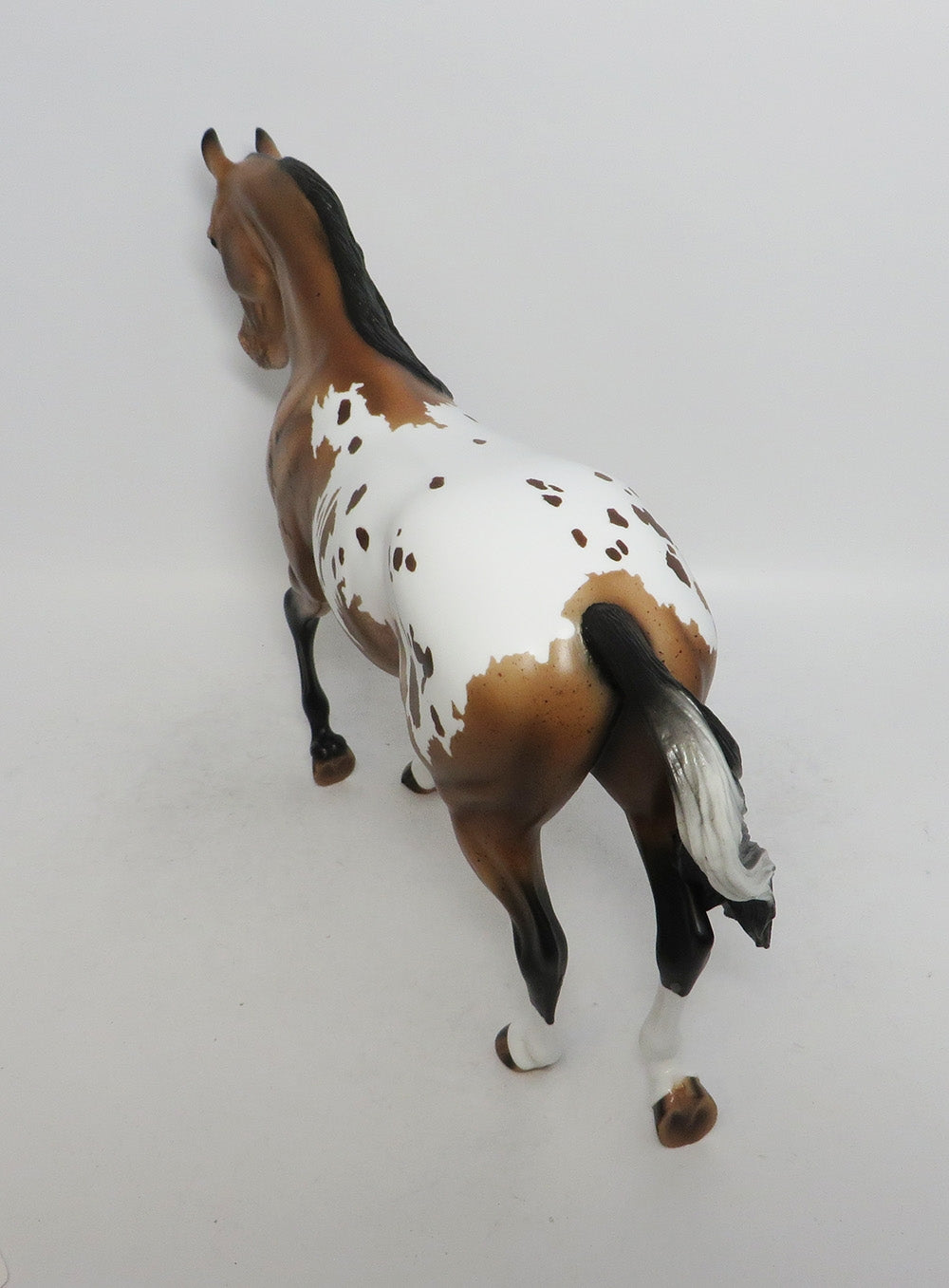 HARVEST MOON-OOAK BUCKSKIN APPALOOSA THOROUGHBRED MODEL HORSE MM 2018