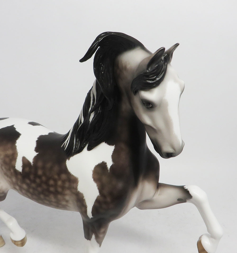 SCRIRELLO-OOAK DAPLED GREY TOBIANO SADDLEBRED 10/26/18