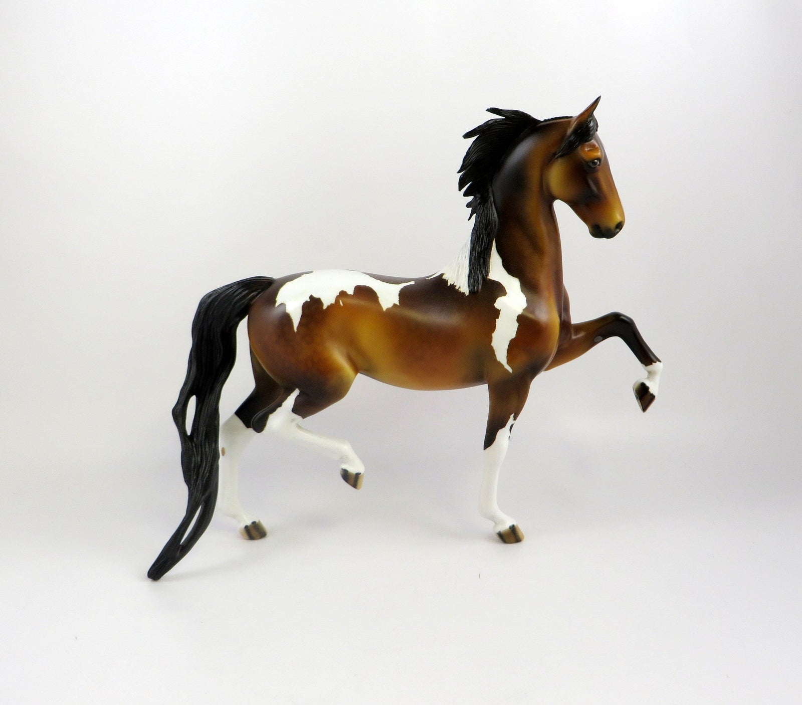 RICOCHET -OOAK  DAPPLE BAY SADDLEBRED BY DAWN QUICK MODEL HORSE 7/2/19