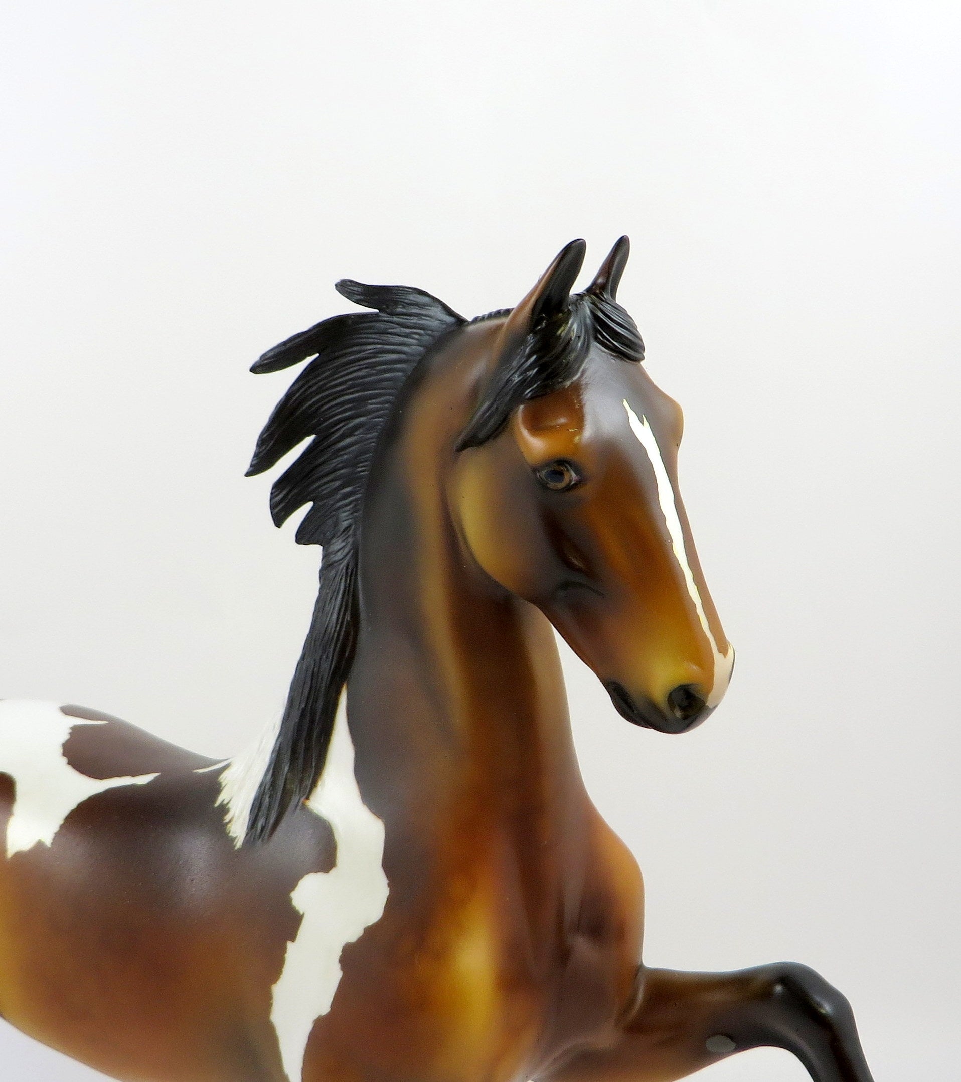 RICOCHET -OOAK  DAPPLE BAY SADDLEBRED BY DAWN QUICK MODEL HORSE 7/2/19