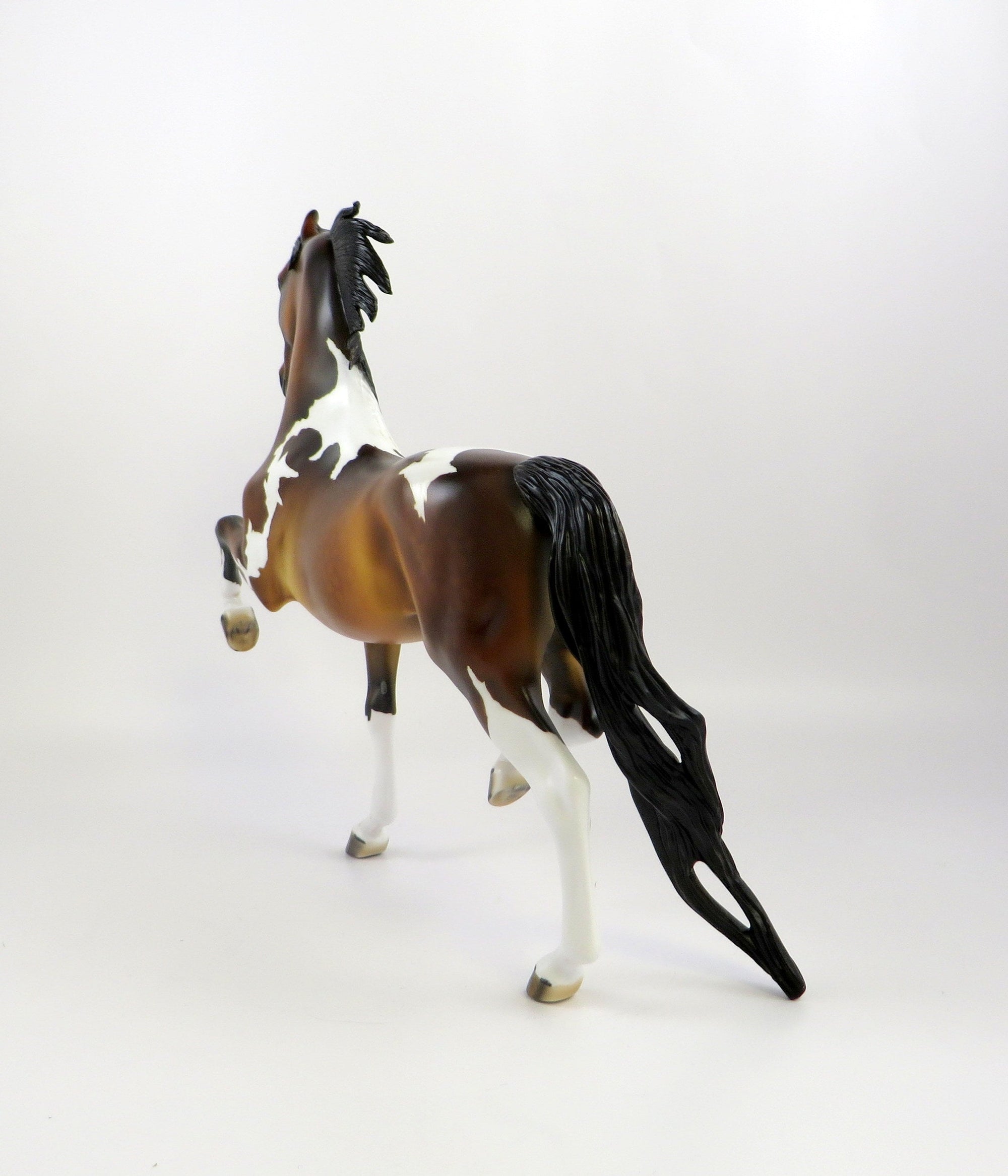 RICOCHET -OOAK  DAPPLE BAY SADDLEBRED BY DAWN QUICK MODEL HORSE 7/2/19