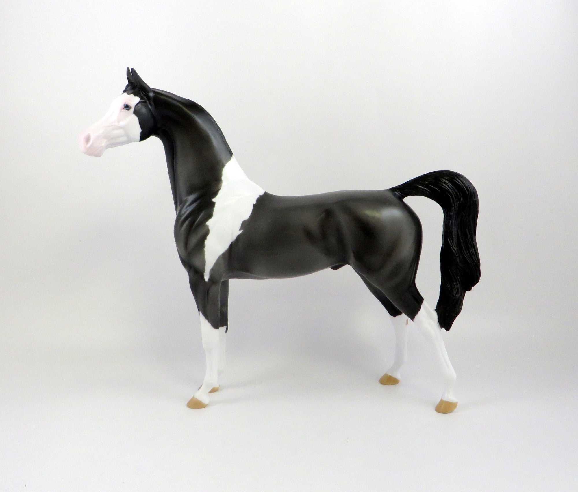 ALPHA -- OOAK -- DARK GREY PINTO ARABIAN BY KAYLA WESSE 7/2/19