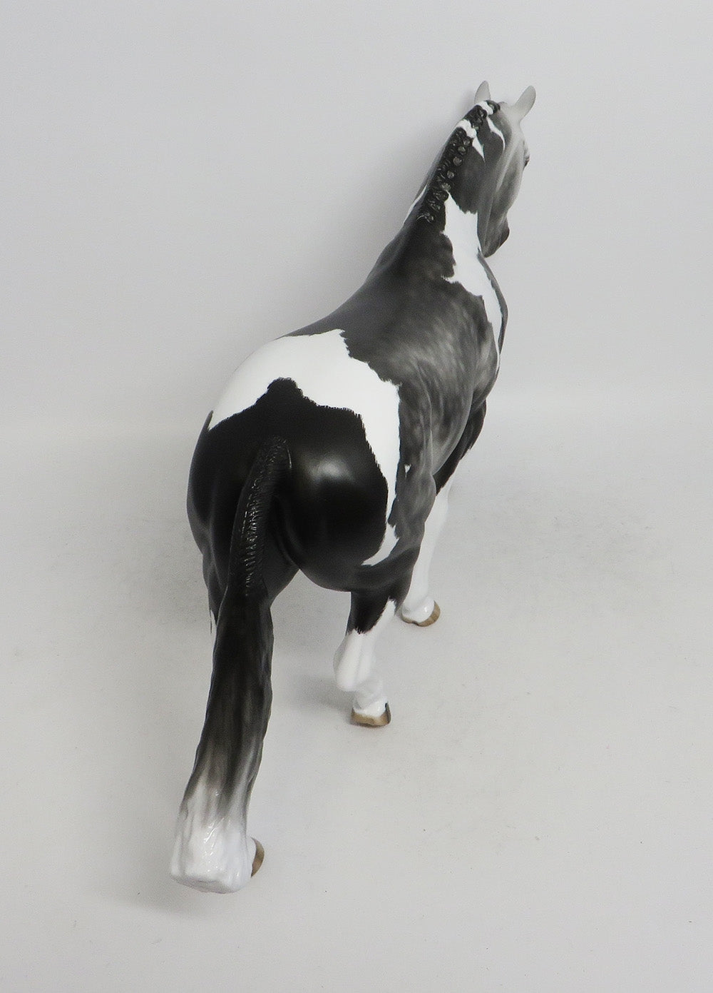 VENKMAN-OOAK ETCHED DAPPLE GREY PINTO IRISH DRAFT BY SHERYL LEISURE 11/2/18