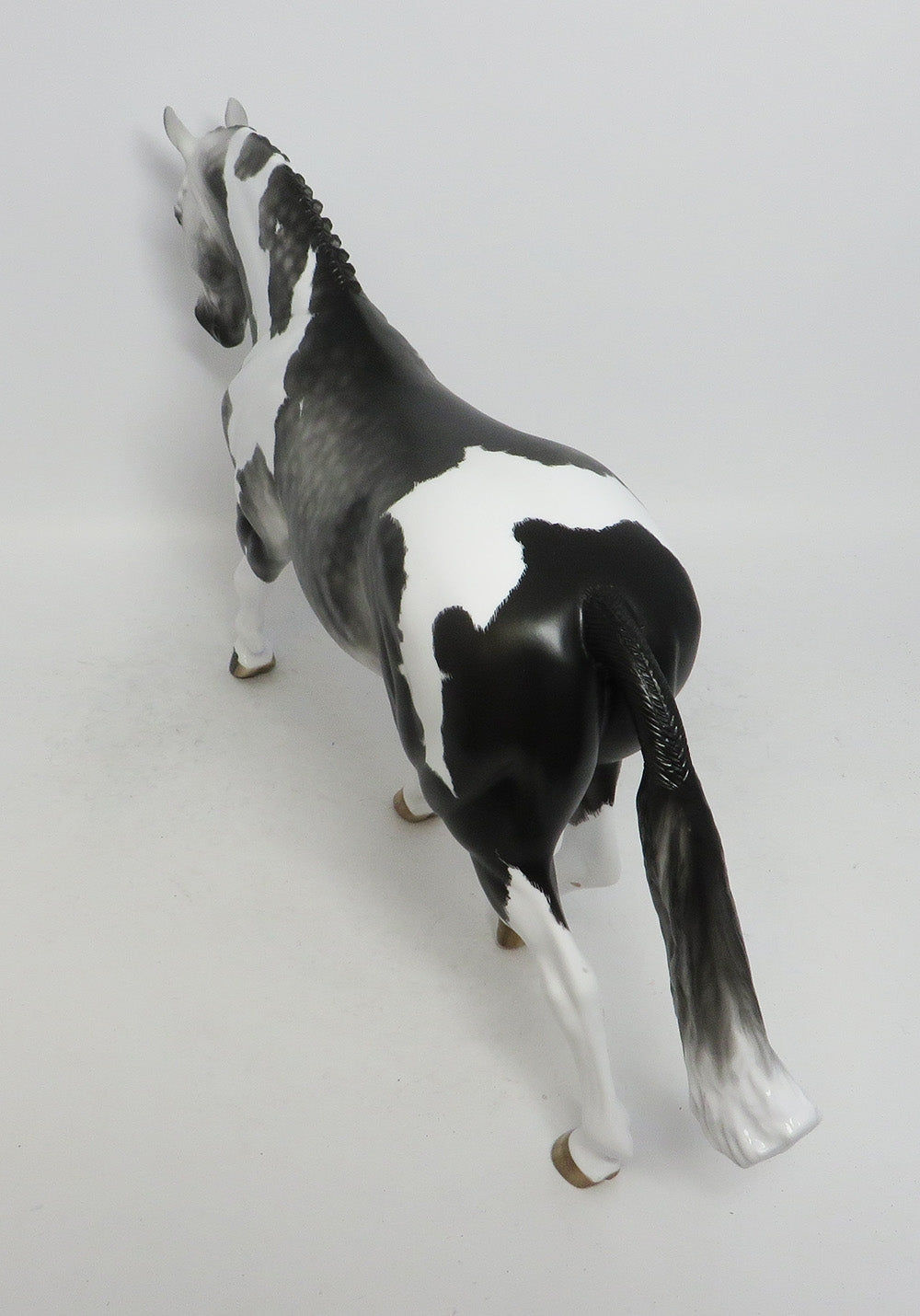 VENKMAN-OOAK ETCHED DAPPLE GREY PINTO IRISH DRAFT BY SHERYL LEISURE 11/2/18