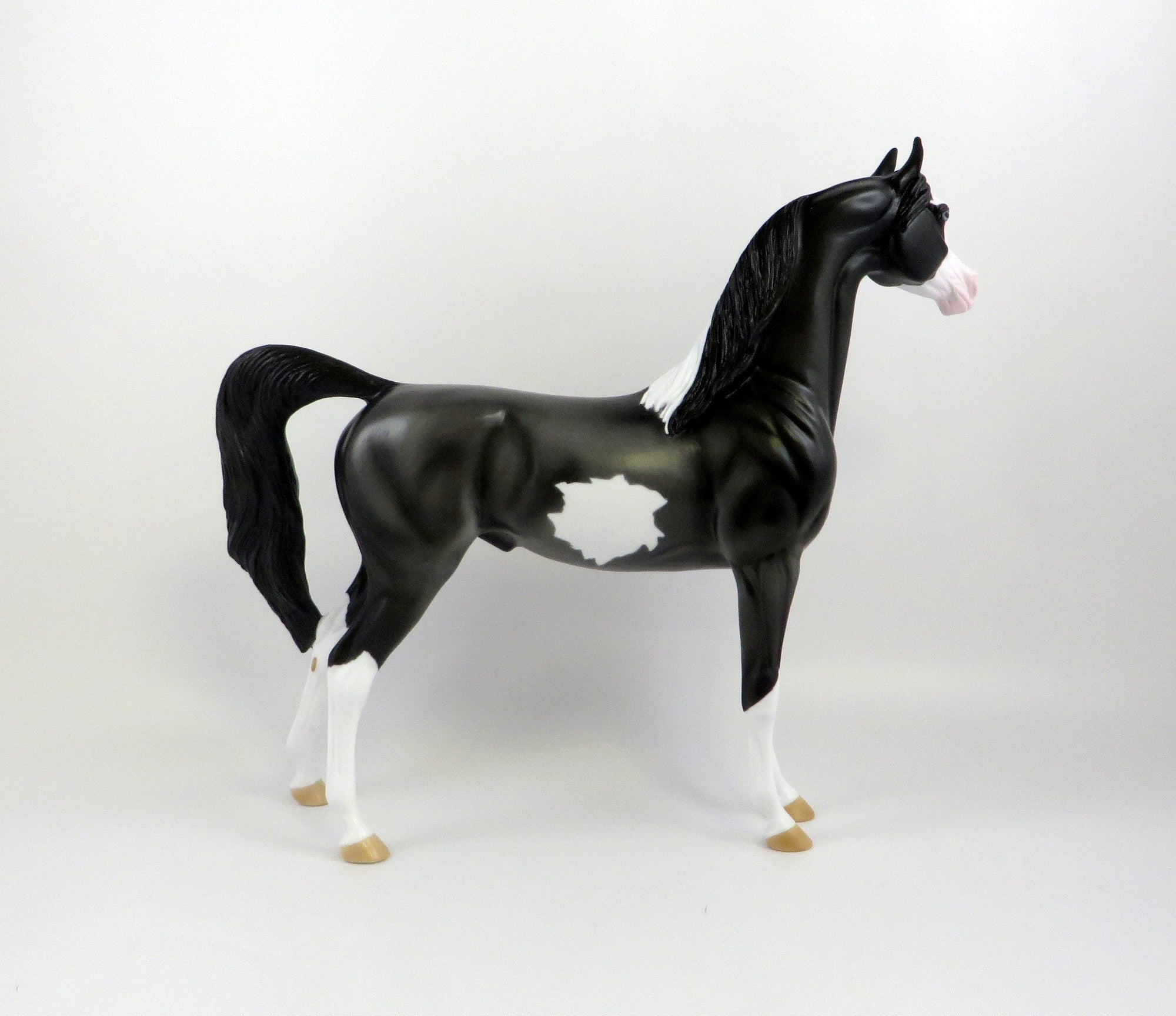 ALPHA -- OOAK -- DARK GREY PINTO ARABIAN BY KAYLA WESSE 7/2/19