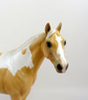 BRAVO -- OOAK -- PALOMINO PINTO ISH MODEL HORSE BY AMANDA HOSTETLER