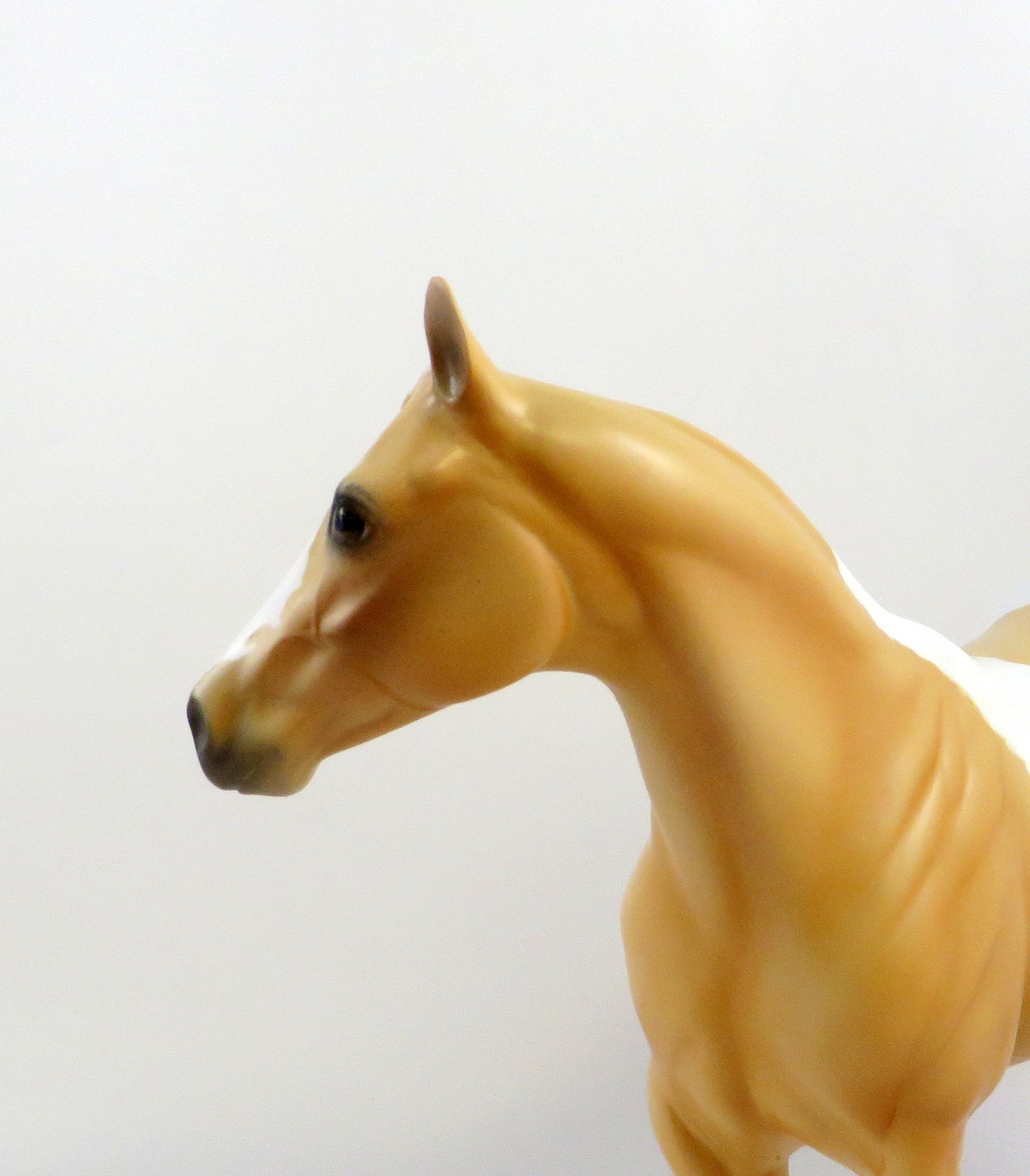 BRAVO -- OOAK -- PALOMINO PINTO ISH MODEL HORSE BY AMANDA HOSTETLER
