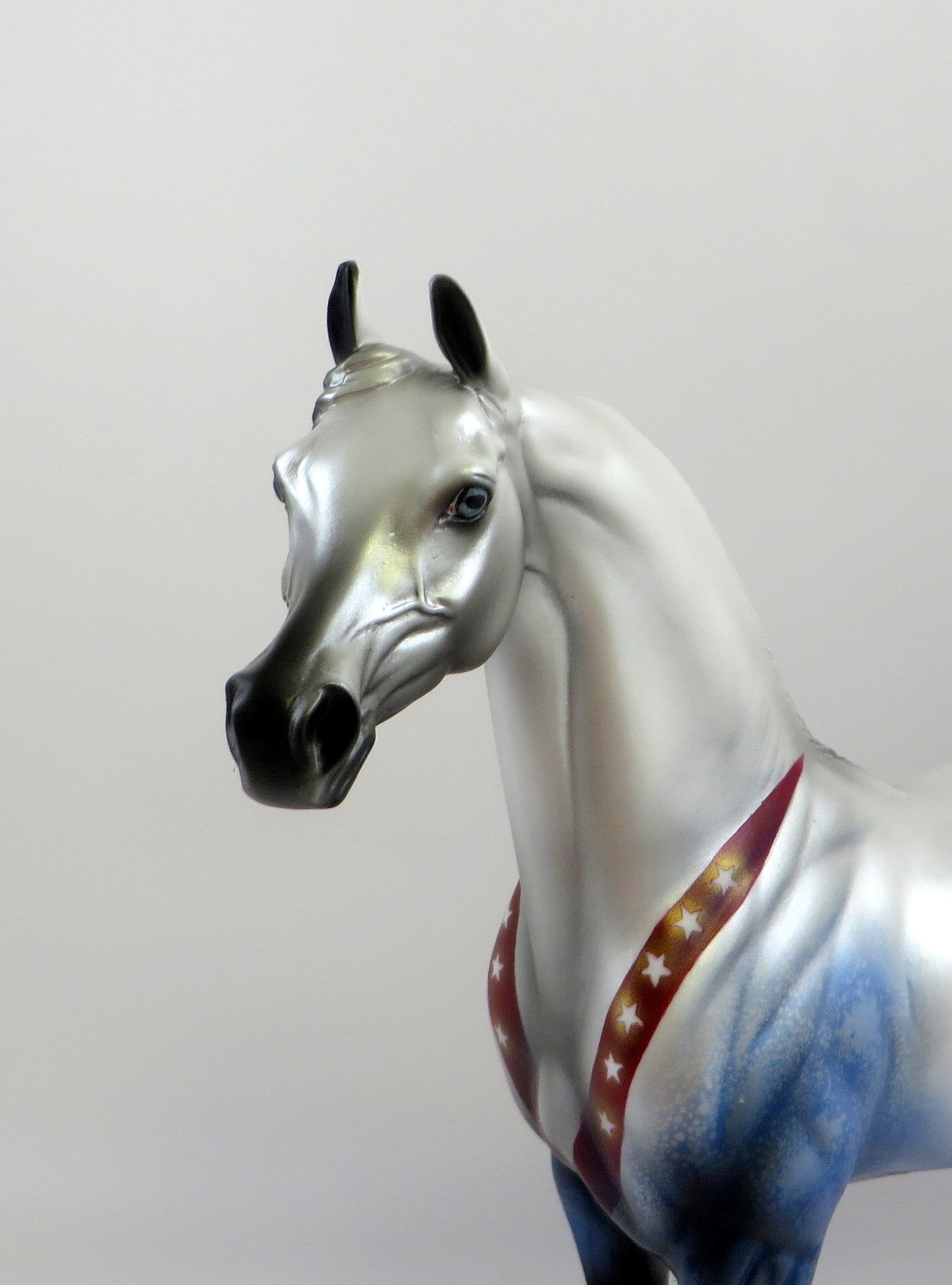 AGELESS ALLIANCE -OOAK PATRIOTIC ARABIAN MODEL HORSE BY MISSY FOX 7/2/19