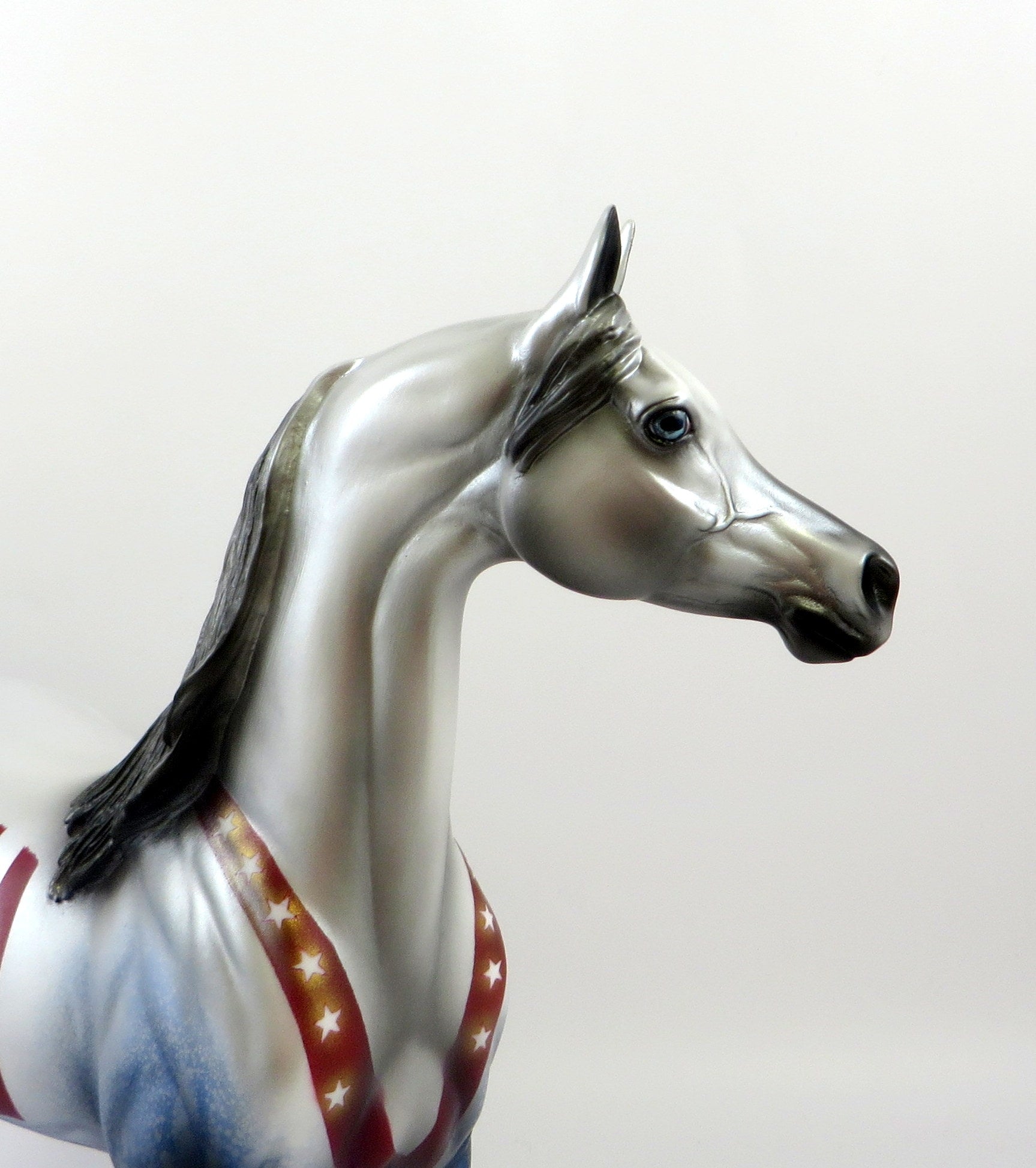 AGELESS ALLIANCE -OOAK PATRIOTIC ARABIAN MODEL HORSE BY MISSY FOX 7/2/19