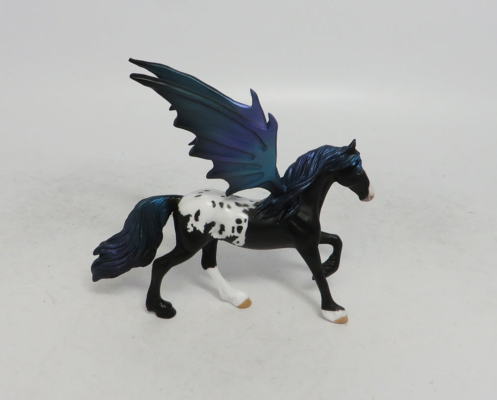 MISTIE FRANK- OOAK BAT CHIP FRIESIAN MODEL HORSE 2018