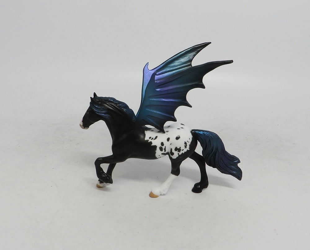 MISTIE FRANK- OOAK BAT CHIP FRIESIAN MODEL HORSE 2018
