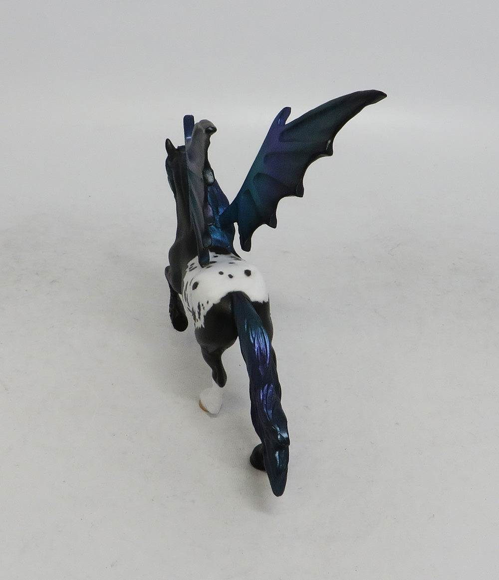 MISTIE FRANK- OOAK BAT CHIP FRIESIAN MODEL HORSE 2018