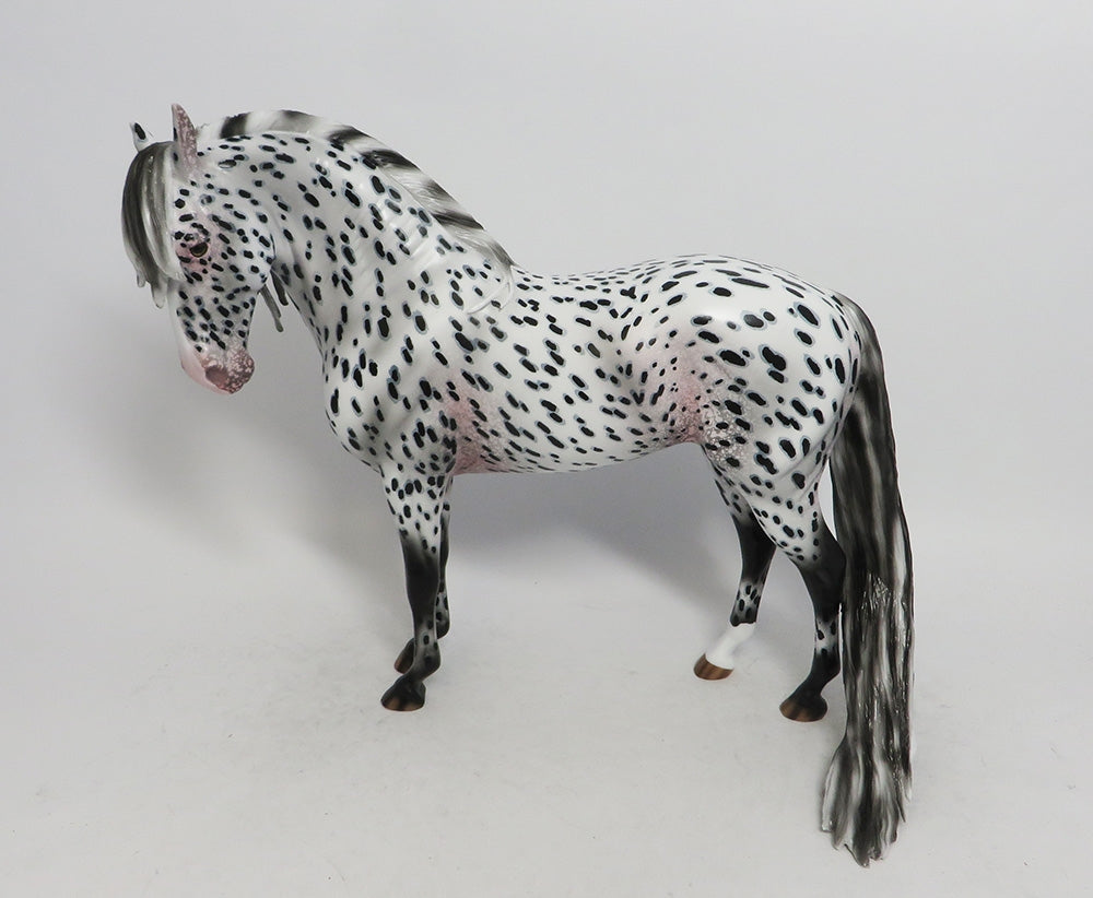 FRIGHT NIGHT- OOAK APPALOOSA ANDALUSIAN MODEL HORSE 25018