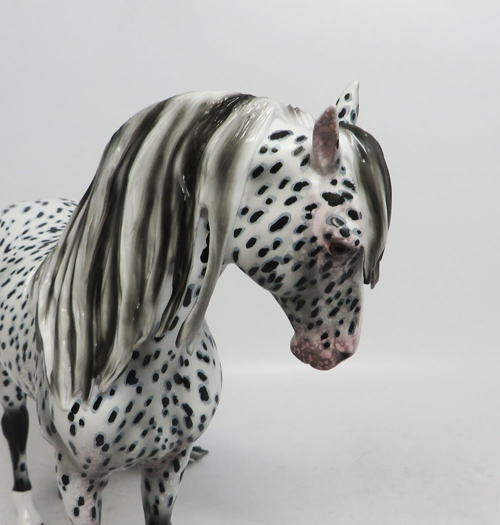 FRIGHT NIGHT- OOAK APPALOOSA ANDALUSIAN MODEL HORSE 25018