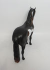 BADGER-OOAK BROWN BAY PINTO ANDALUSIAN MODEL HORSE MM 2018