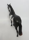 BADGER-OOAK BROWN BAY PINTO ANDALUSIAN MODEL HORSE MM 2018