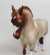 HEY BOO-TIFUL-OOAK RED ROAN PINTO ANDALUSIAN MODEL HORSE MM 2018