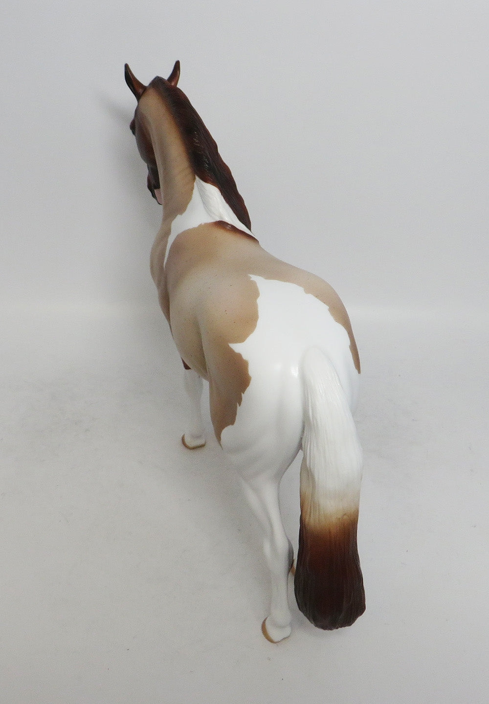 HEY BOO-TIFUL-OOAK RED ROAN PINTO ANDALUSIAN MODEL HORSE MM 2018