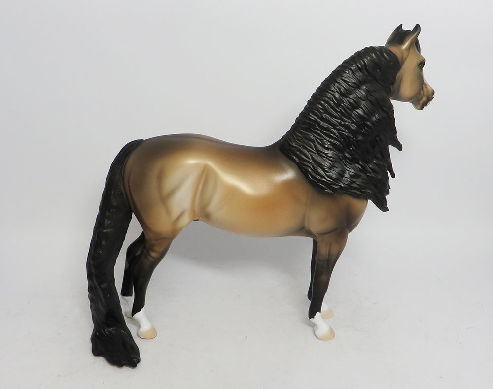BARLEY- OOAK MORGAN BUCKSKIN MODEL HORSE 2018
