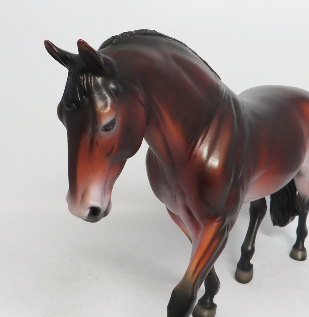 CHUCKY- OOAK CUSTOM IRISH DAFTER BAY MODEL HORSE 2018