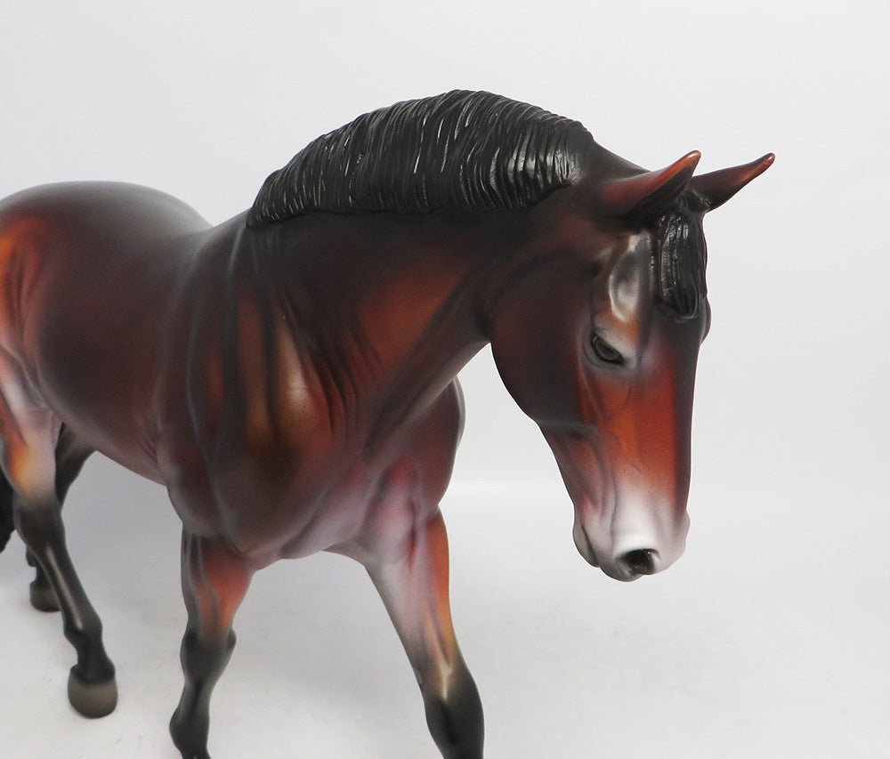 CHUCKY- OOAK CUSTOM IRISH DAFTER BAY MODEL HORSE 2018