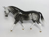 BLACK ICE- OOAK CUSTOM IRISH DAFTER GREY  MODEL HORSE 2018