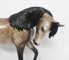 CRUIKSHANK-OOAK DAPPLE ROSE GREY THOROUGHBRED MODEL HORSE BY SHERYL LEISURE 11/2/18