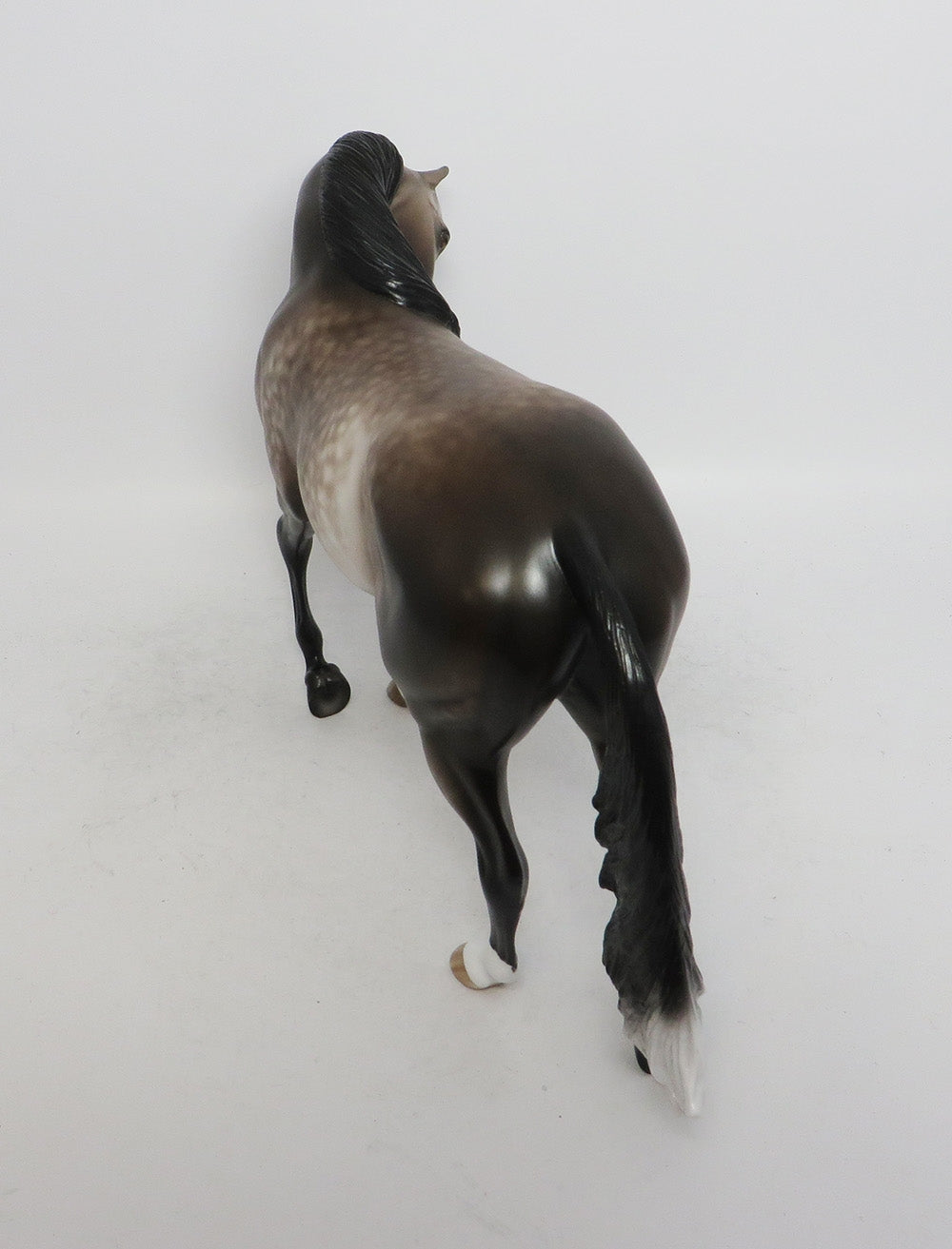 CRUIKSHANK-OOAK DAPPLE ROSE GREY THOROUGHBRED MODEL HORSE BY SHERYL LEISURE 11/2/18