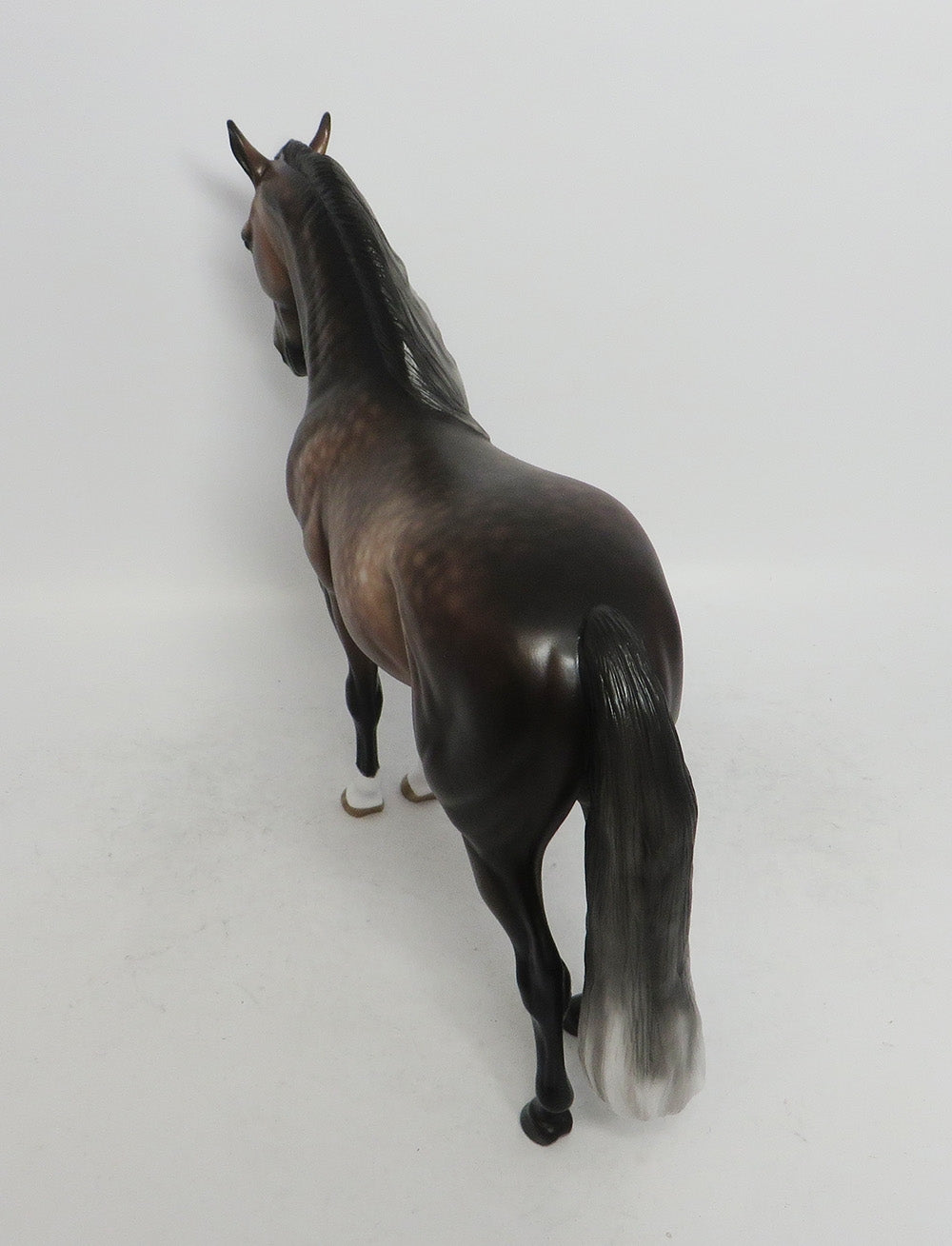 HERMAN-OOAK DARK DAPPLE ROSE GREY ANDALUSIAN BY SHERYL LEISURE 11/2/18
