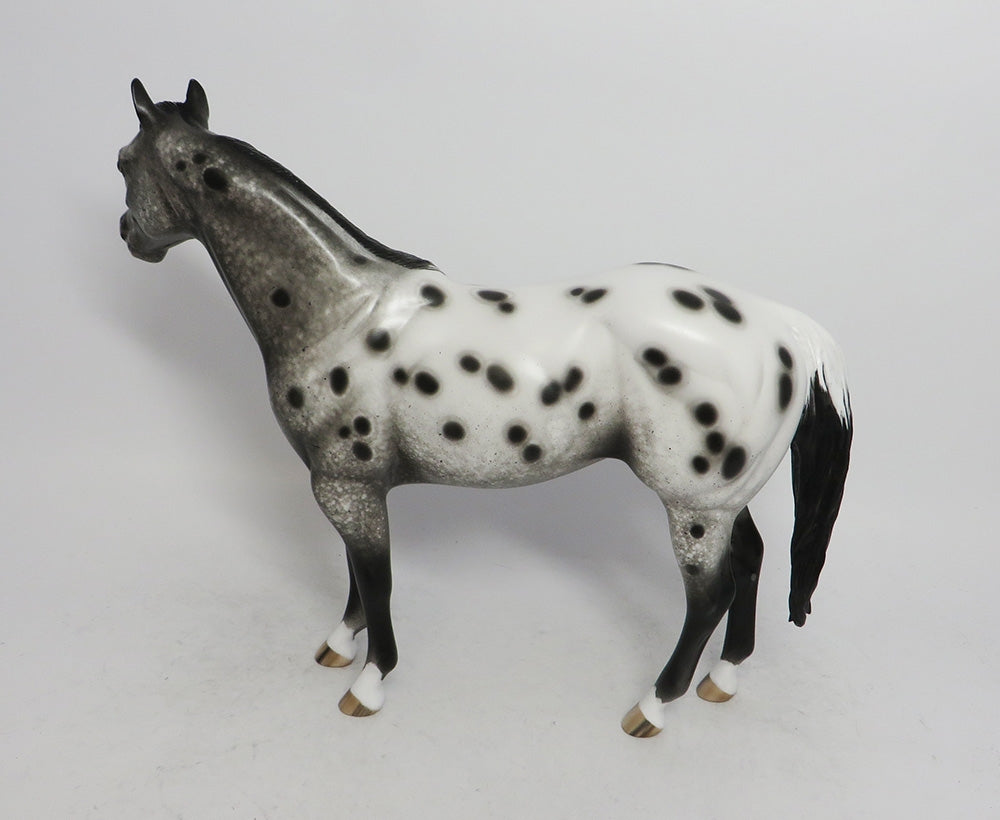 ANDIRON-OOAK APPALOOSA ISH MODEL HORSE BY SHERYL LEISURE 11/2/18