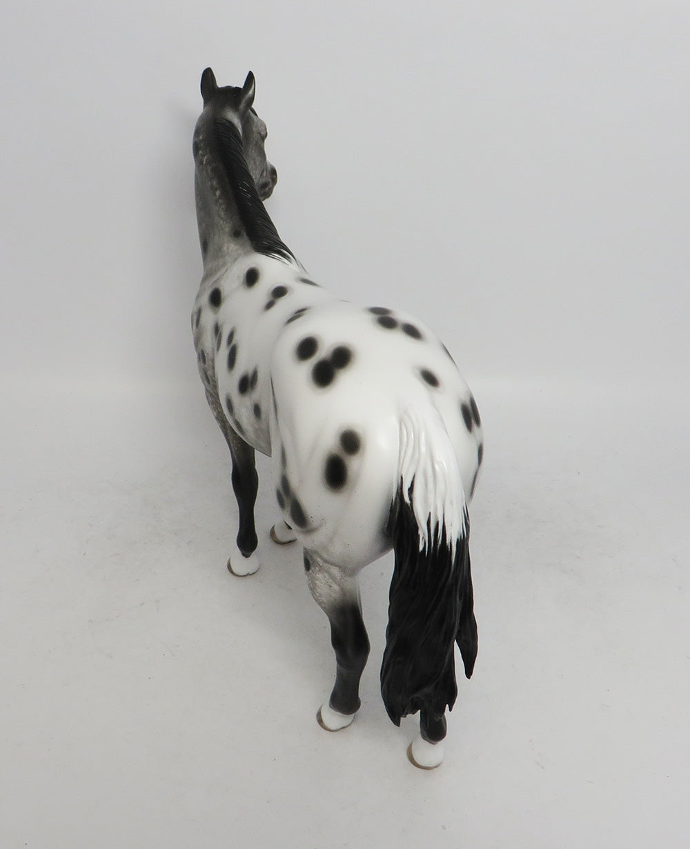ANDIRON-OOAK APPALOOSA ISH MODEL HORSE BY SHERYL LEISURE 11/2/18