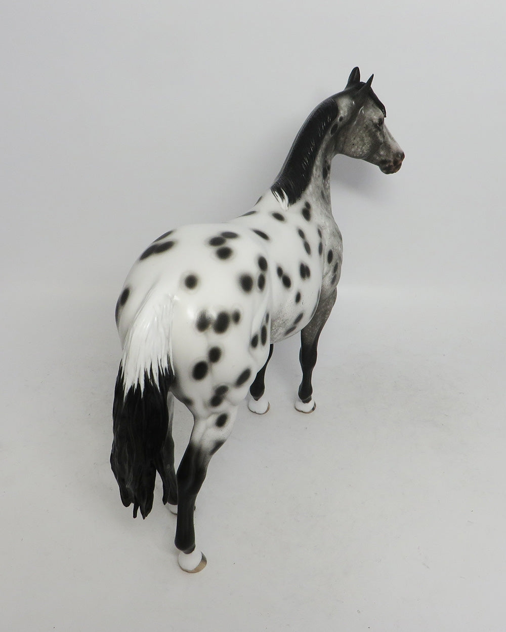 ANDIRON-OOAK APPALOOSA ISH MODEL HORSE BY SHERYL LEISURE 11/2/18