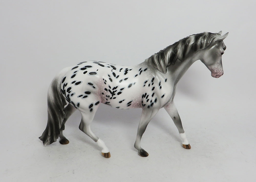 LOTS O SPOTS-OOAK LOUD APPALOOSA PONY MODEL HORSE 11/7/18