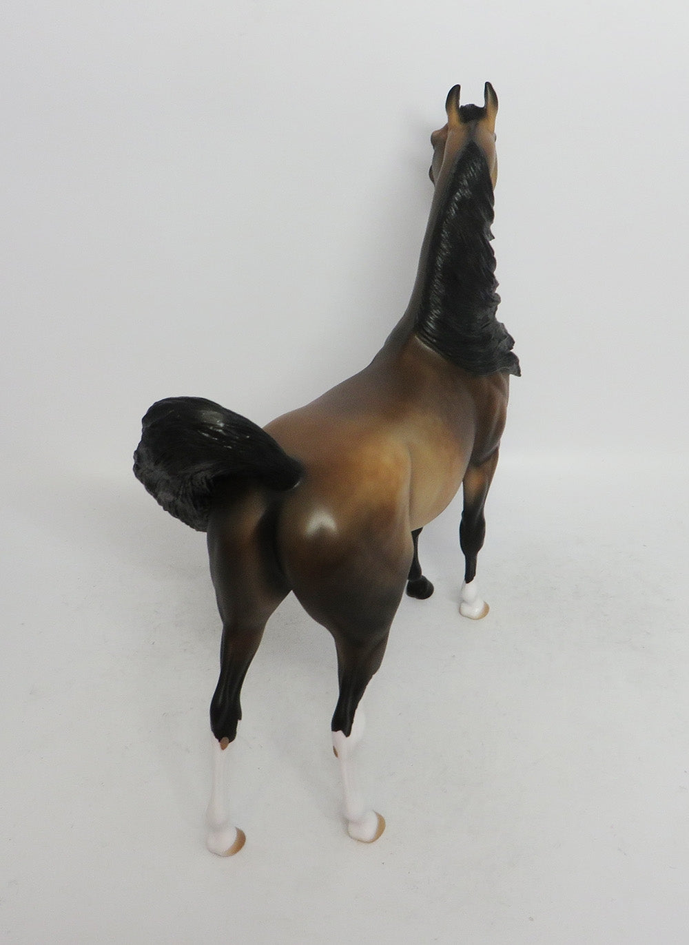 HAPPY DANCE-OOAK DAPPLE BAY ARABIAN MODEL HORSE 11/8/18