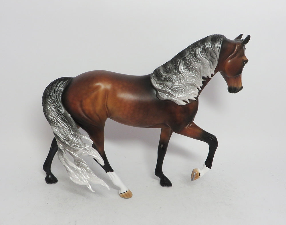 MALCOVICH-OOAK DAPPLE BAY TENNESSEE WALKER MODEL HORSE 11/8/18