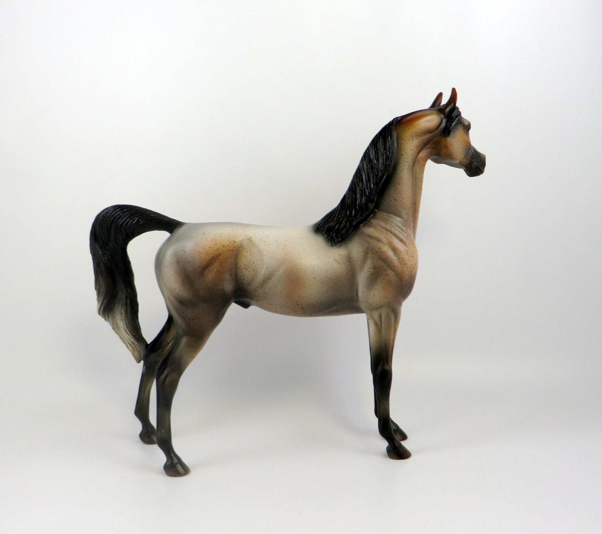 WIDO-OOAK BAY ROAN ARABIAN MODEL HORSE EQ 19