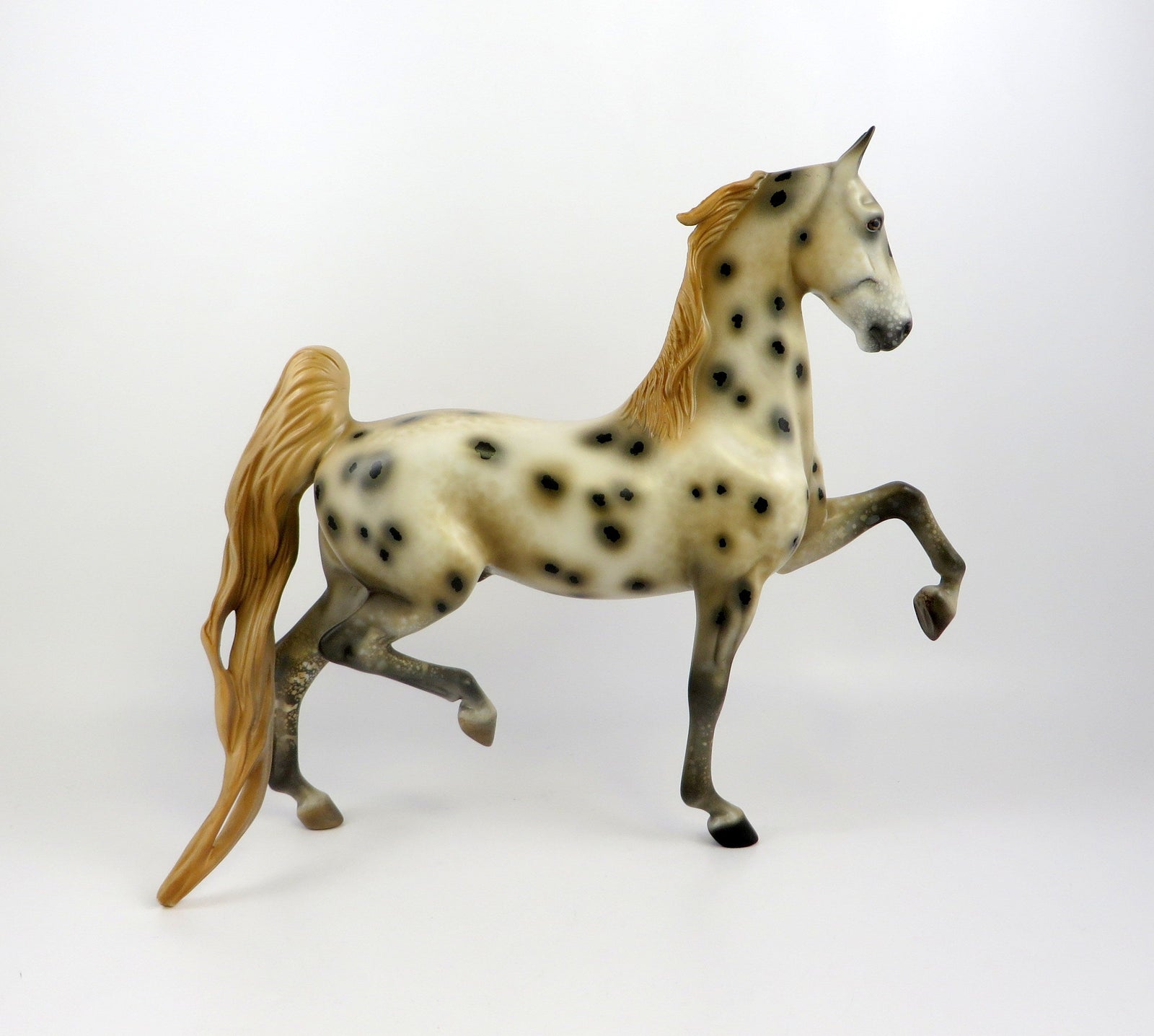 OURE-OOAK CHESTNUT APPALOOSA SADDLEBRED MODEL HORSE EQ 19