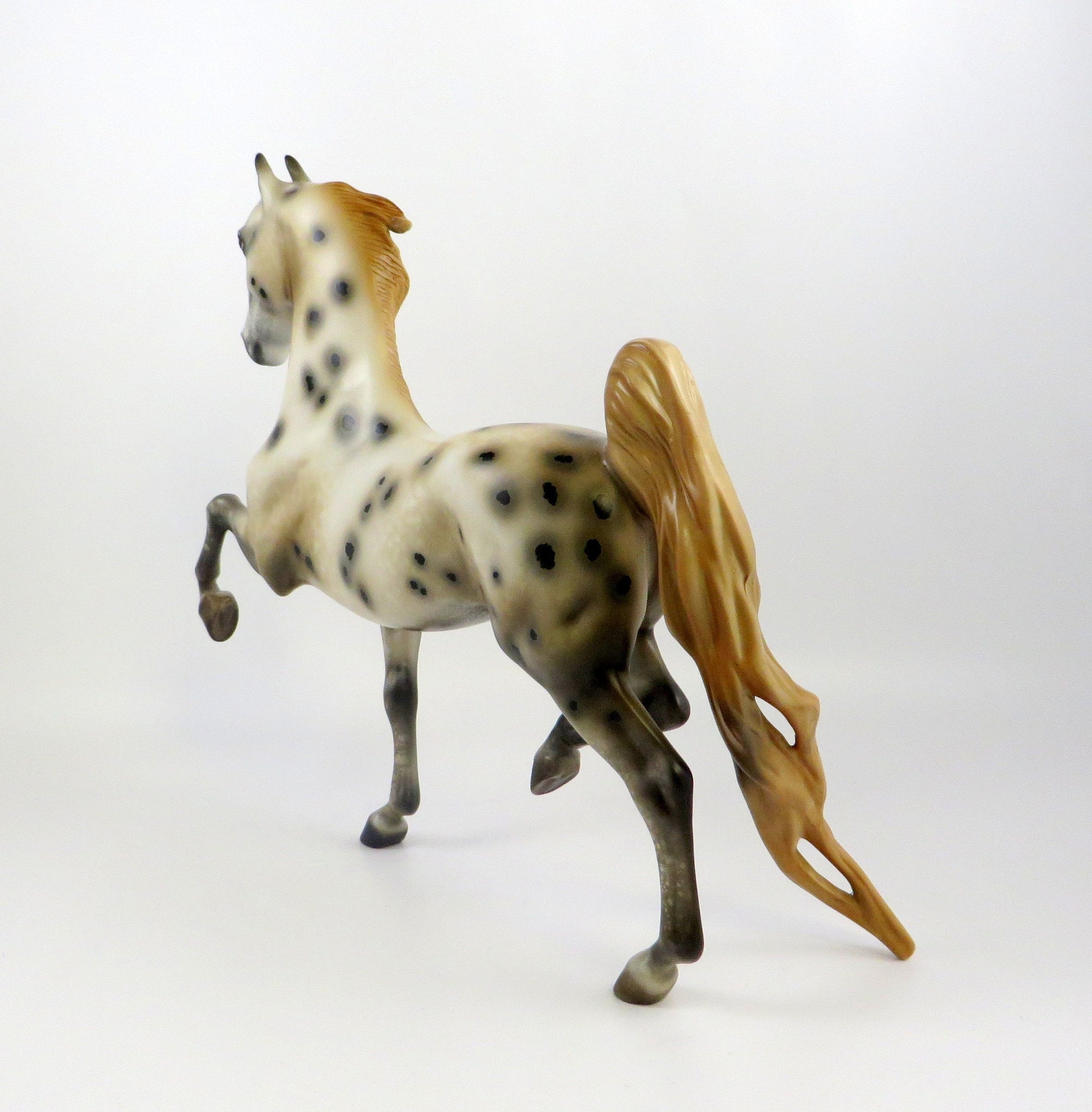 OURE-OOAK CHESTNUT APPALOOSA SADDLEBRED MODEL HORSE EQ 19