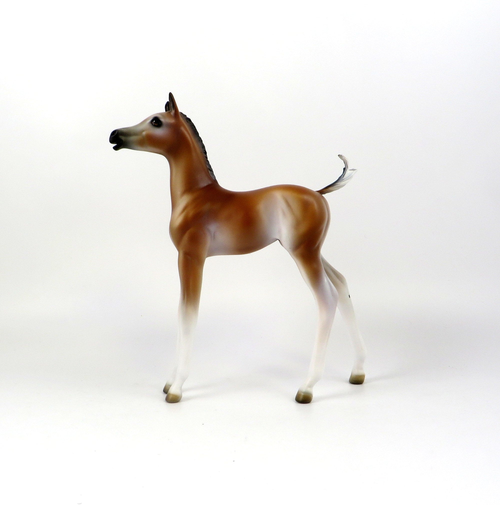 CERA-LE-3 BABY BAY ARABIAN FOAL MODEL HORSE 7/22/19